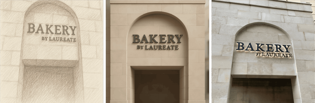 Visual advertising design, sign production, and on-site installation in DFW area